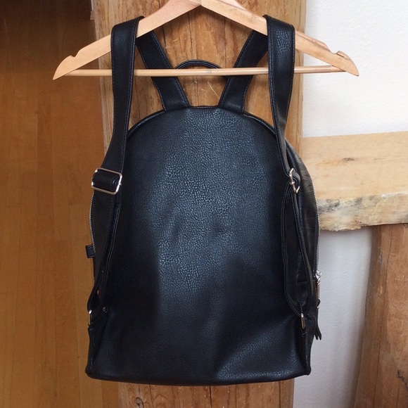 EUC Black and Silver Steve Madden Monogram Backpack - Picture 2 of 15